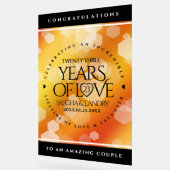 Kaiserliche Hochzeit zum 23. Mal Acrylschild (Winkel)