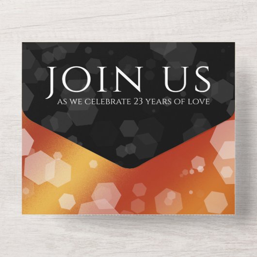 Kaiserliche Hochzeit zum 23. Mal All In One Einladung (Rückseite)