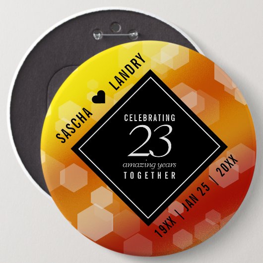 Kaiserliche Hochzeit zum 23. Mal Button (Vorne & Hinten)