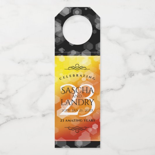 Kaiserliche Hochzeit zum 23. Mal Flaschenanhänger (Vorderseite)