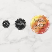 Kaiserliche Hochzeit zum 23. Mal Konfetti (Rückseiten)