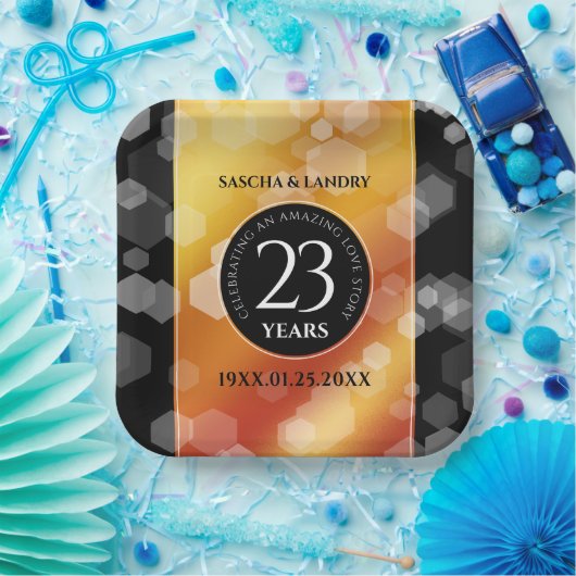 Kaiserliche Hochzeit zum 23. Mal Pappteller (Party)