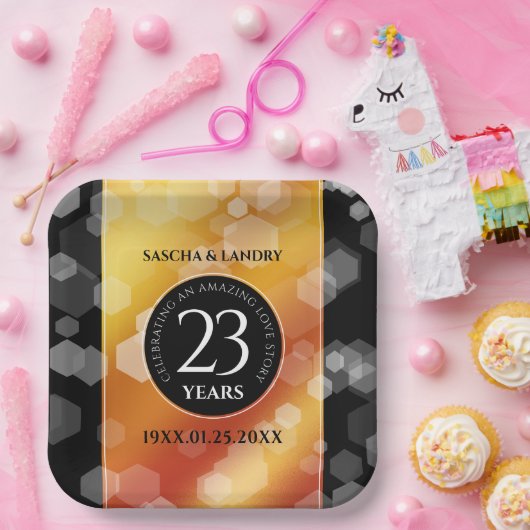 Kaiserliche Hochzeit zum 23. Mal Pappteller (Party)