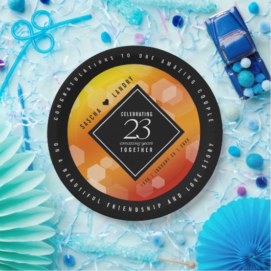 Kaiserliche Hochzeit zum 23. Mal Pappteller (Party)