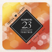 Kaiserliche Hochzeit zum 23. Mal Rechteckiger Pappuntersetzer (Vorderseite)