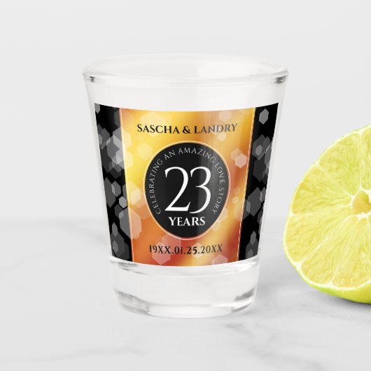 Kaiserliche Hochzeit zum 23. Mal Schnapsglas (Vorderseite)