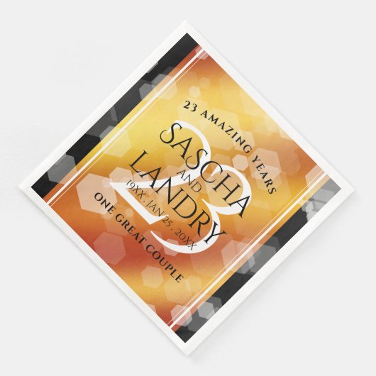 Kaiserliche Hochzeit zum 23. Mal Serviette (Ecke)