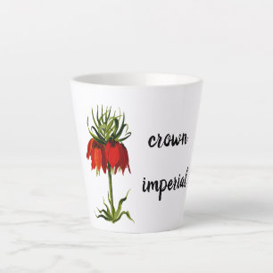 Kaiserliche Kronen-Vintage-Botanik-Blume Milchtasse