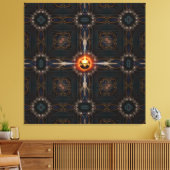Kaiserliche Kunstkomposition des Fraktals Leinwanddruck (Insitu (Wohnzimmer))