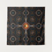Kaiserliche Kunstkomposition des Fraktals Wandteppich (Vorderseite (Horizontal))