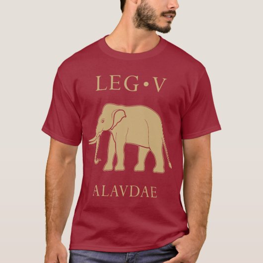 Kaiserliche Römische Armee - Legio V Alaudae T-Shirt (Vorderseite)