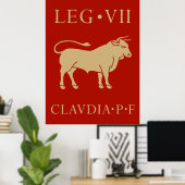 Kaiserliche Römische Armee - Legio VII Claudia Poster (Heimbüro)