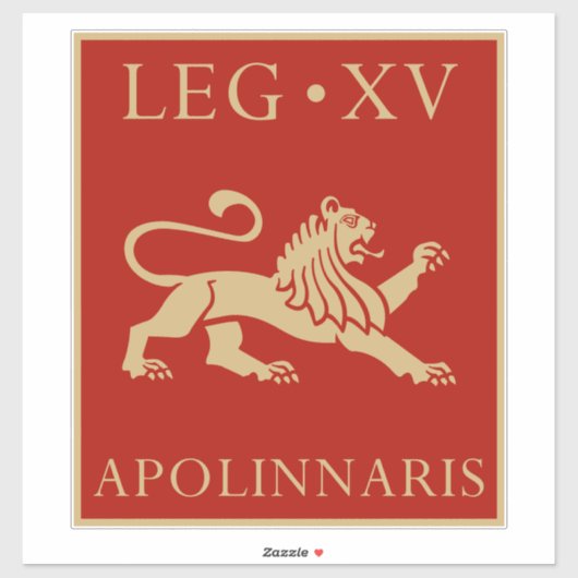 Kaiserliche Römische Armee - Legio XV Apollinaris Aufkleber (Blatt)