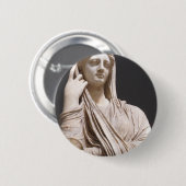 Kaiserliche römische Frauen - Statue Button (Vorne & Hinten)