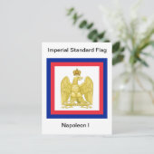 Kaiserliche Standardflagge Napoleon I Postkarte (Stehend Vorderseite)
