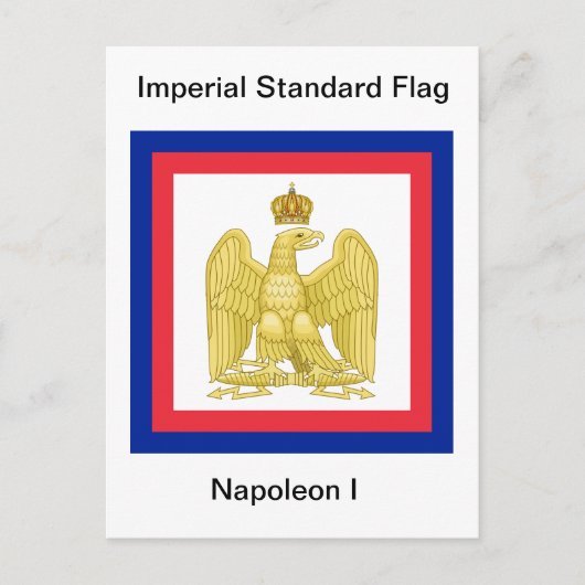Kaiserliche Standardflagge Napoleon I Postkarte (Vorderseite)