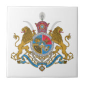 Kaiserliche Wappen Irans (1925-1979) Fliese (Vorderseite)