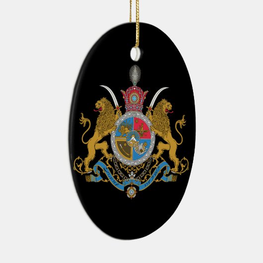 Kaiserliche Wappen Irans (1925-1979) Keramik Ornament (Rechts)