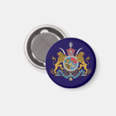 Kaiserliche Wappen Irans (1925-1979) Magnet (Vorderseite/Rückseite)