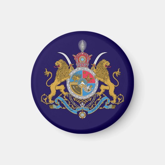 Kaiserliche Wappen Irans (1925-1979) Magnet (Vorne)