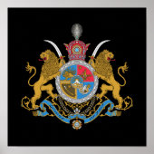 Kaiserliche Wappen Irans (1925-1979) Poster (Vorne)