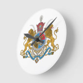 Kaiserliche Wappen Irans (1925-1979) Runde Wanduhr (Winkel)