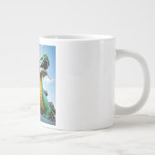 Kaiserlicher chinesischer Drache Jumbo-Tasse (Rechts)