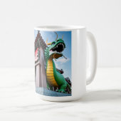 Kaiserlicher chinesischer Drache Kaffeetasse (VorderseiteRechts)
