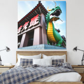 Kaiserlicher chinesischer Drache Leinwanddruck (Insitu (Schlafzimmer))