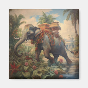 Kaiserlicher Elefant & Königliche Howdah Alte Bota Magnet