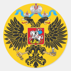 Kaiserlicher Standard des russischen Kaisers Runder Aufkleber