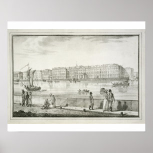 Kaiserlicher Winterpalast, St. Petersburg (Litho) Poster
