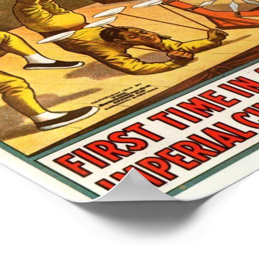 Kaiserliches Chinesisches SternenCircus Poster (Ecke)