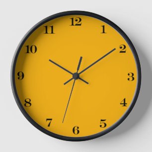 Kaiserliches Gelb einfarbig Uhr