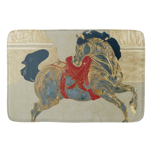 Kaiserliches Goldenes Pferd Badematte (Vorderseite)