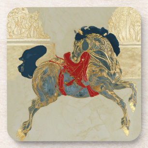 Kaiserliches Goldenes Pferd Getränkeuntersetzer