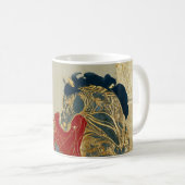 Kaiserliches Goldenes Pferd Kaffeetasse (VorderseiteRechts)