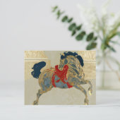 Kaiserliches Goldenes Pferd Postkarte (Stehend Vorderseite)