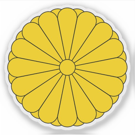 Kaiserliches Siegel Japans Aufkleber (Vorderseite)