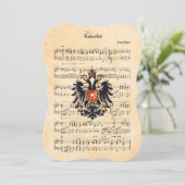Kaiserlied, österreichischer Kaiserhymne Feiertagskarte (Stehend Vorderseite)