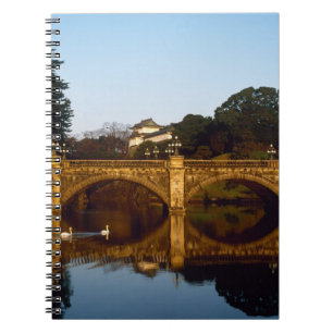 Kaiserpalast, Nijubashi-Brücke, Tokio, Japan Notizblock