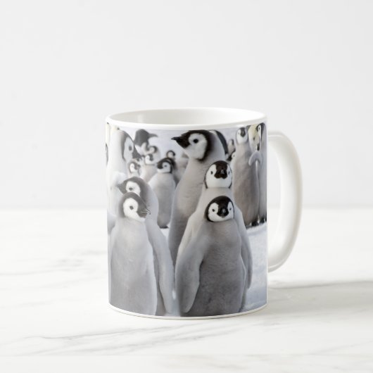 Kaiserpenguin-Küken-Tasse Kaffeetasse (VorderseiteRechts)