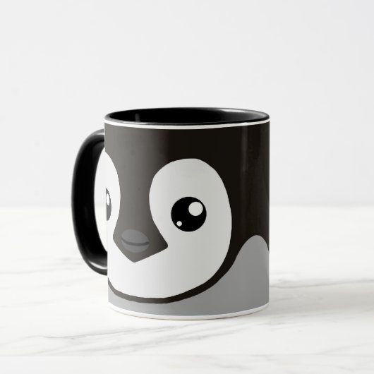 Kaiserpenguin-Küken-Tasse Tasse (Vorderseite Links)