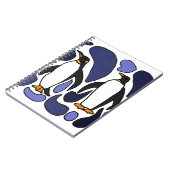 Kaiserpenguin-Kunst-abstrakter Entwurf Notizblock (Linke Seite)