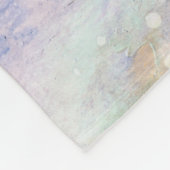 KaiserPenguin mit BabyWatercolor personalisiert Fleecedecke (Ecke)