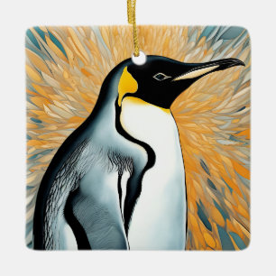 Kaiserpinguin Keramikornament