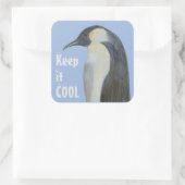 Kaiserpinguin Klimawandel Aufkleber (Tasche)