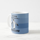 Kaiserpinguin Tier Lustig Kaffeetasse (Vorderseite Links)