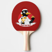 Kaiserpinguin Weihnachts-Cartoon Ping Pong Paddle Tischtennis Schläger (Vorderseite)
