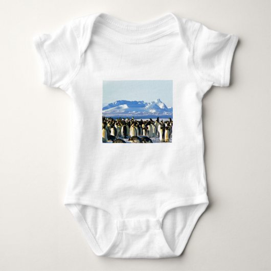 Kaiserpinguine Baby Strampler (Vorderseite)